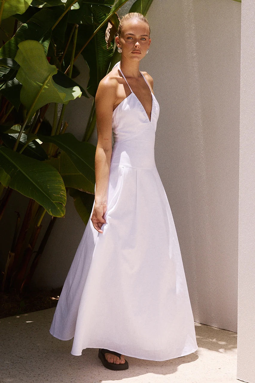 **Brionni Maxi Dress | White