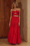 Ayla Maxi Skirt | Red