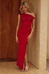 Chyna Midi Dress | Red
