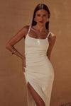 Edin Long Midi Dress | White