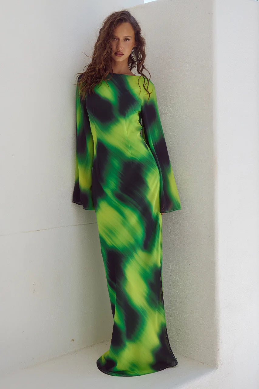 Kimber Maxi Dress | Lotus Print
