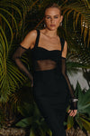 Lamoura Midi Dress (Black)