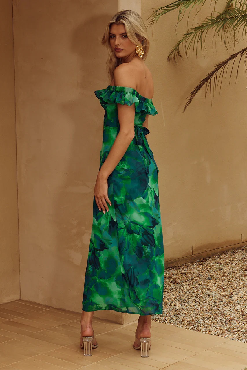 Layana Midi Dress | Calista Green