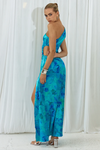Lexana Maxi Dress (Blue Floral)