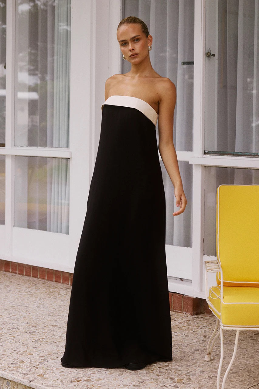 Lydia Maxi Dress | Black Sand