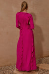 Oxana L/S Dress | Pink