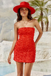 Rosaline Mini Dress | Red