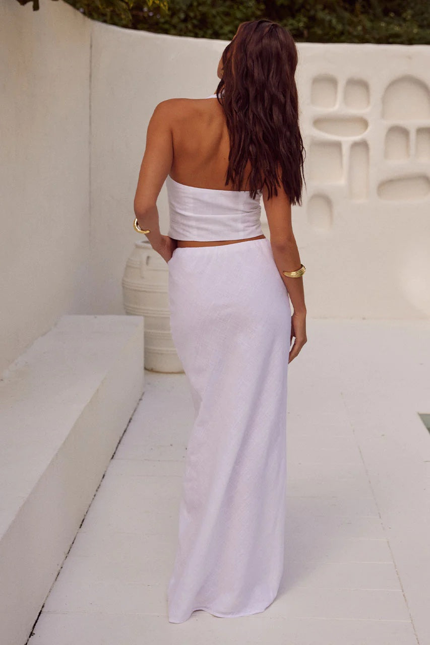 * Saphira Maxi Skirt |White