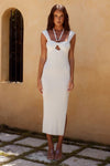 Saskia Midi Dress | White