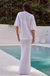 Stella Knit Skirt | White