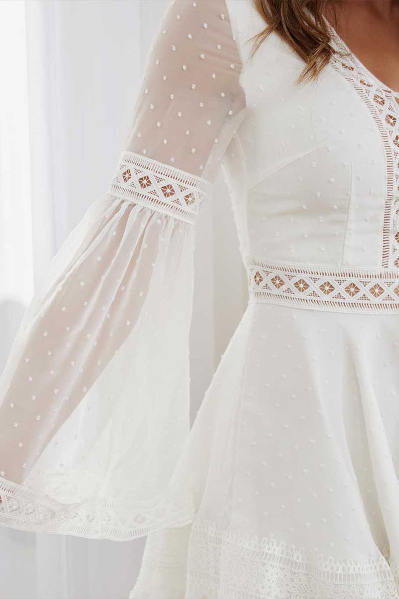 Arella Dress | White