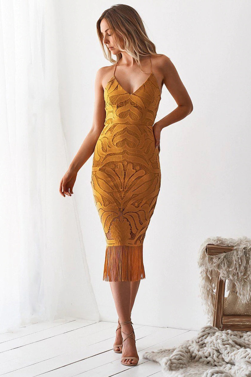 Khaleesi Dress (Mustard)