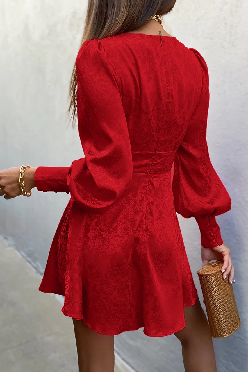 *Rosalia Mini Dress (Red)