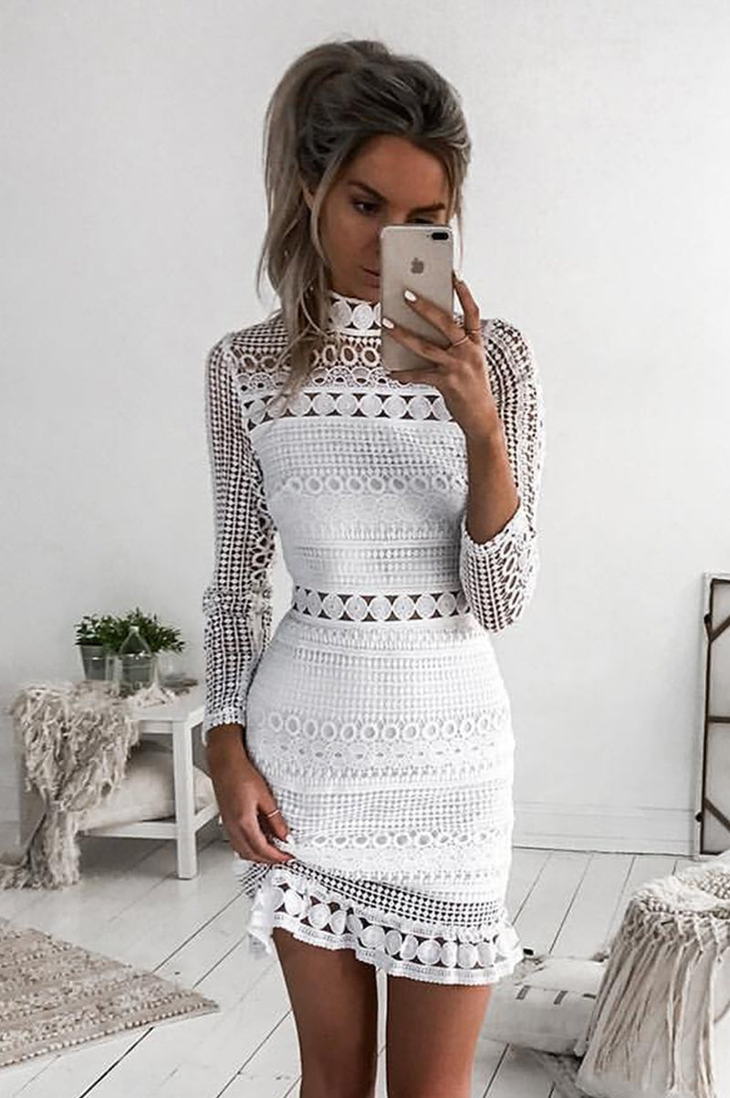 Riverdale Dress (White) - BEST SELLING – Xenia Boutique